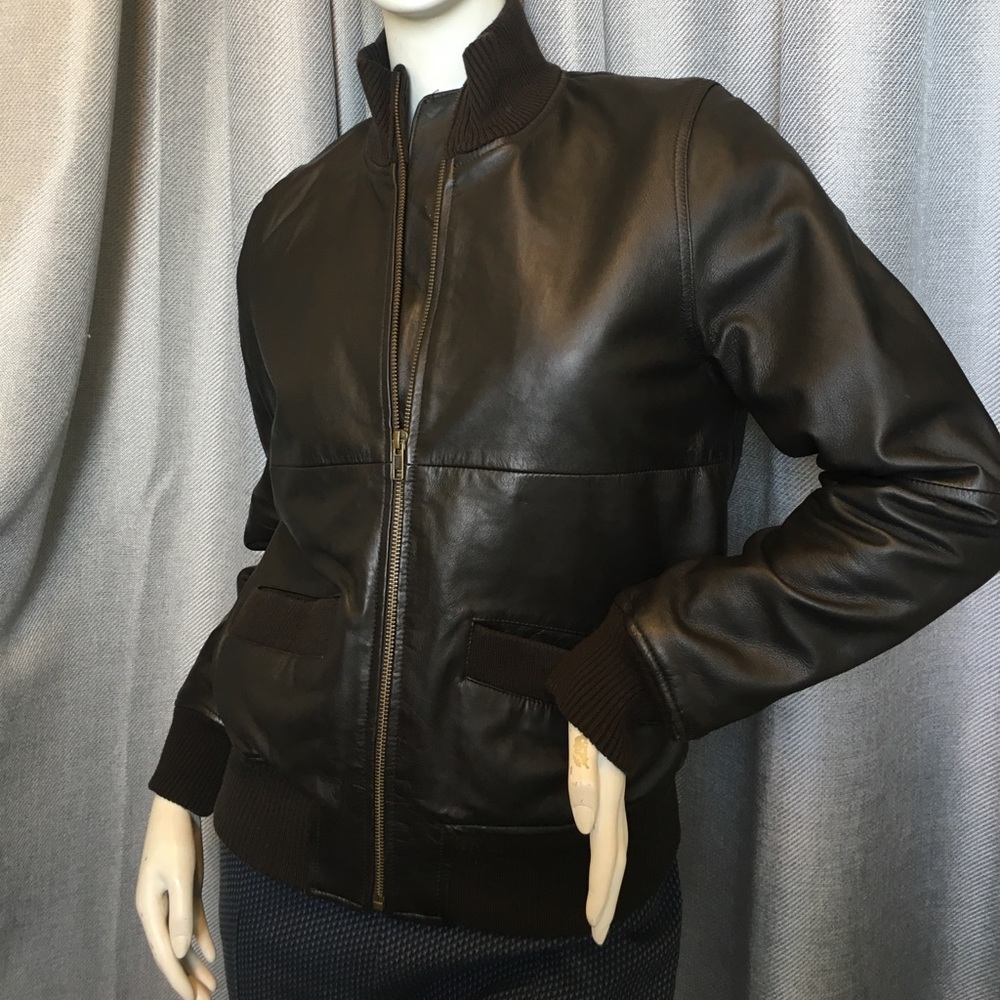A.P.C. Soft Leather Bomber Jacket Size S $1,500